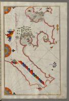 Historic map of Tunis by Piri Reis
