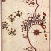 Historic Map of Tripoli by Piri Reis (1500)