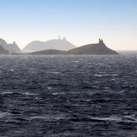 North-east corner of Cap Corse with three Genoese towers