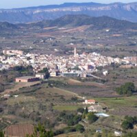 Panorama of Falset (Catalonia)