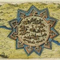 Map of Nicosia in Cyprus (1597)