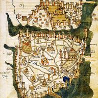 Map of Constantinople (1422) by Florentine cartographer Cristoforo Buondelmonti