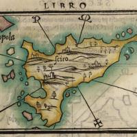 Map of Skyros by Benedetto Bordone, 1547